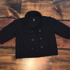 Gap Wool Blend Navy Peacoat - Boys Toddler 2T
